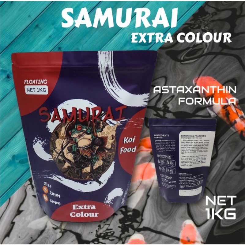 Pakan Pelet koi SAMURAI COLOUR 1KG