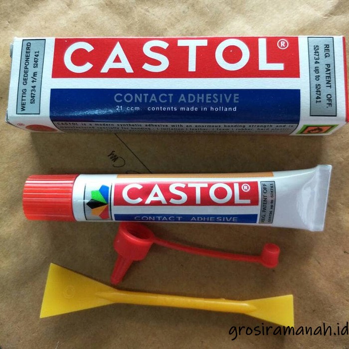 Castol 21 cc / ccm dan 14 ccm original lem castol serbaguna
