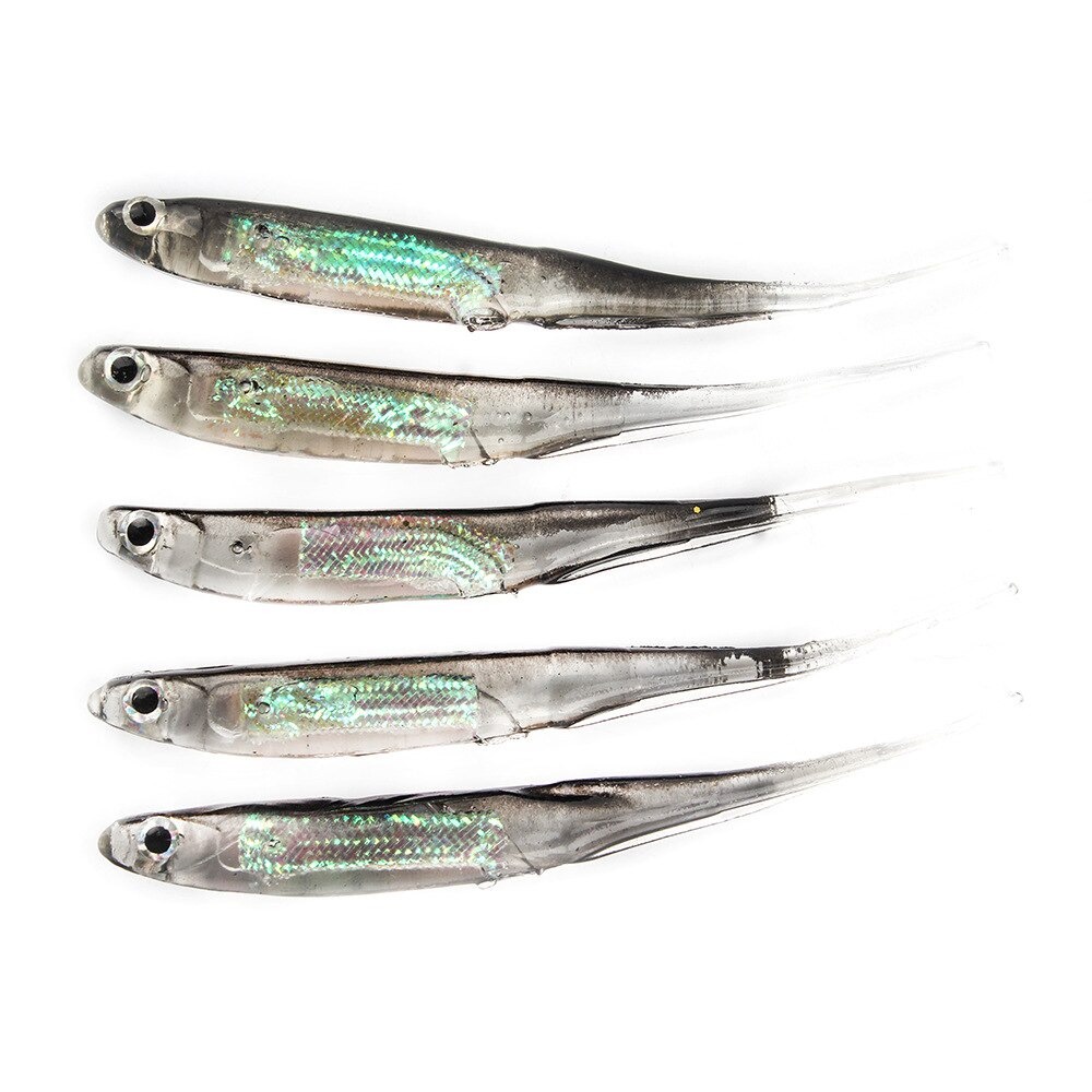 Umpan Pancing ikan Rainbow Soft Lure 7 CM 5 Pcs Atriptime