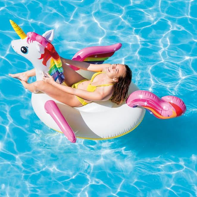 Rinmarket PELAMPUNG RENANG FLAMINGO KUDA PONI UNICORN BAN RENANG DEWASA BAN PELAMPUNG DEWASA BAHAN V