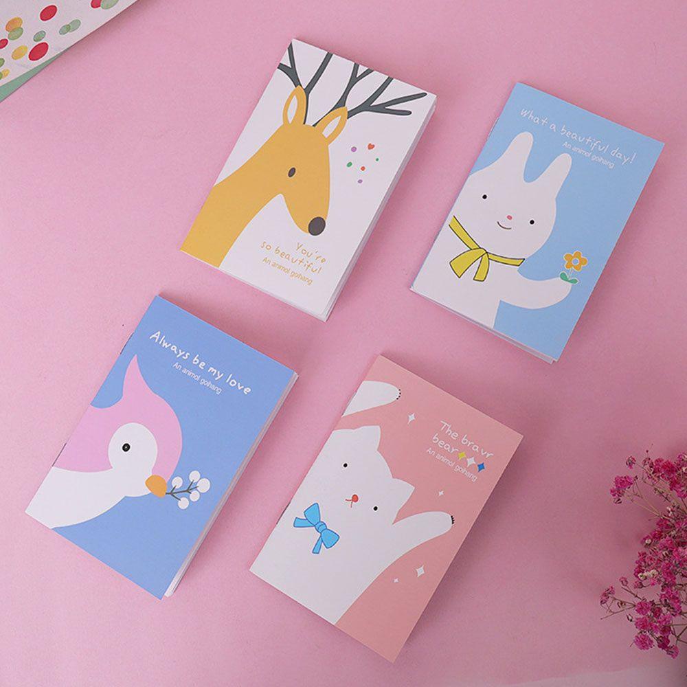 Pineapple 5PCS/5Books Mini Pocket Notepad Siswa Mudah Dibawa Diary Kartun Notebook