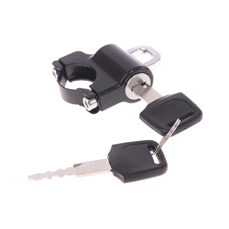 {LUCKID}Motorcycle Universal Helmet Lock Handlebar 22-26mm Anti-theft Security Motorbike