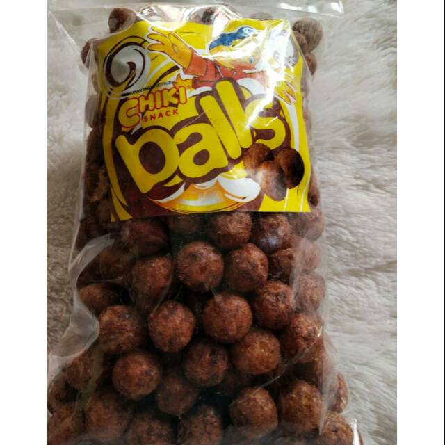 

Chiki balls coklat-200gr-manis-gurih-crunch-jajanan murah-cemilan enak