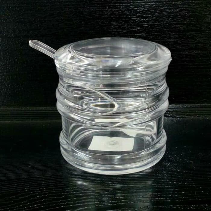 Acrylic Sauce Pot w Spoon / Tempat Sambal dengan sendok BB1264