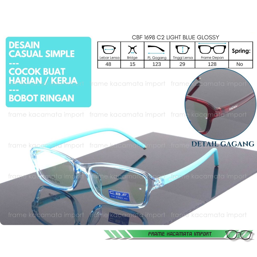 Kacamata Minus Wanita Frame Anak Model Kecil