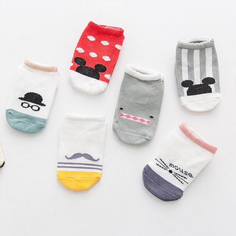 1234OS - Kaos Kaki Pendek Anak Bayi Bahan Katun Kaus Kaki Karakter Lucu Model Korea Import Murah