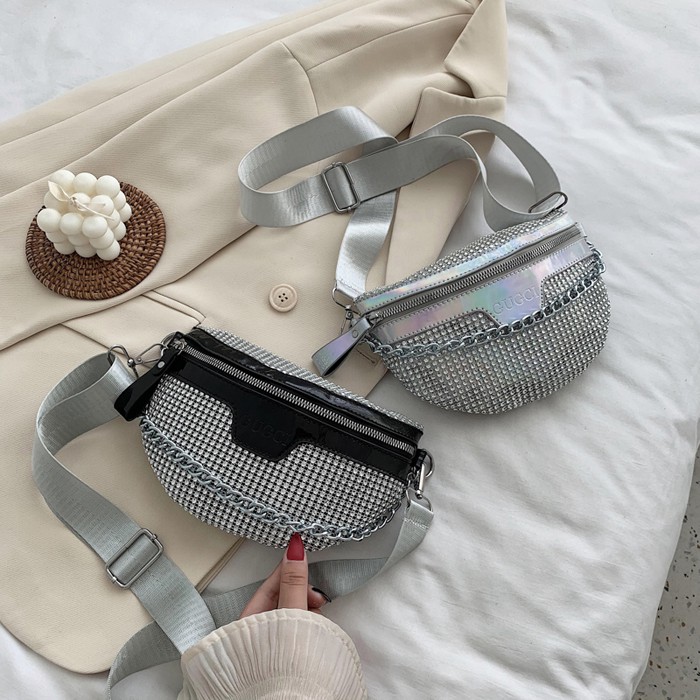 TAS WANITA KOREA SZ6634 Gucci Lookalike Cheest Bag Diamond