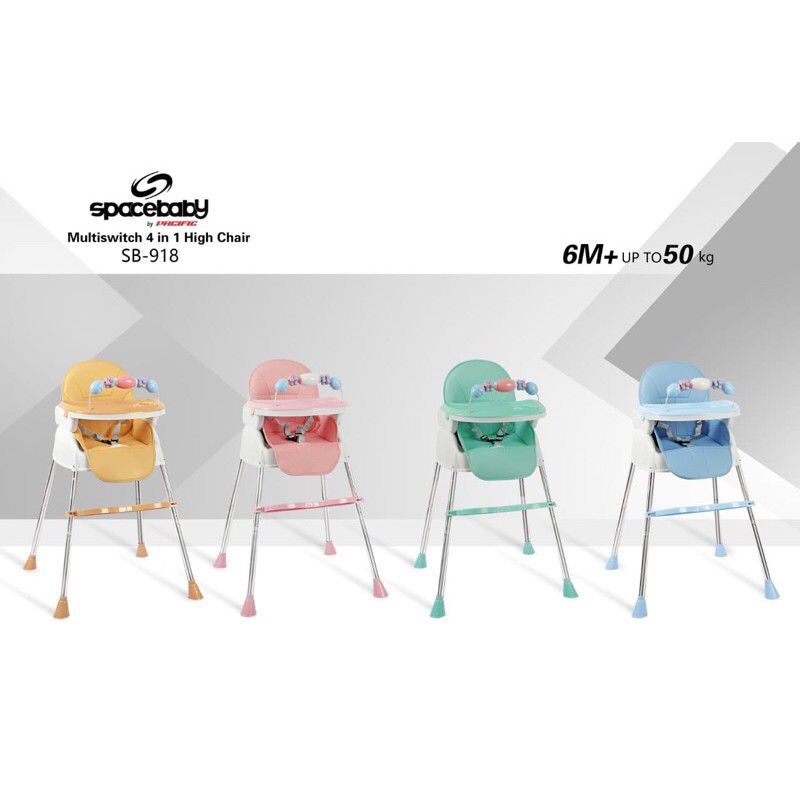 SB 918 Baby Booster &amp; High Chair Kursi Makan Space Baby