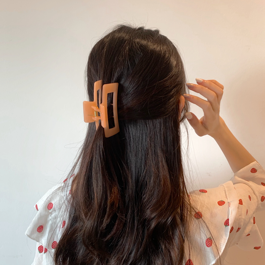 YEEZII Jepit Rambut Bentuk Hiu Bahan Akrilik Warna Permen Gaya Korea Untuk Wanita
