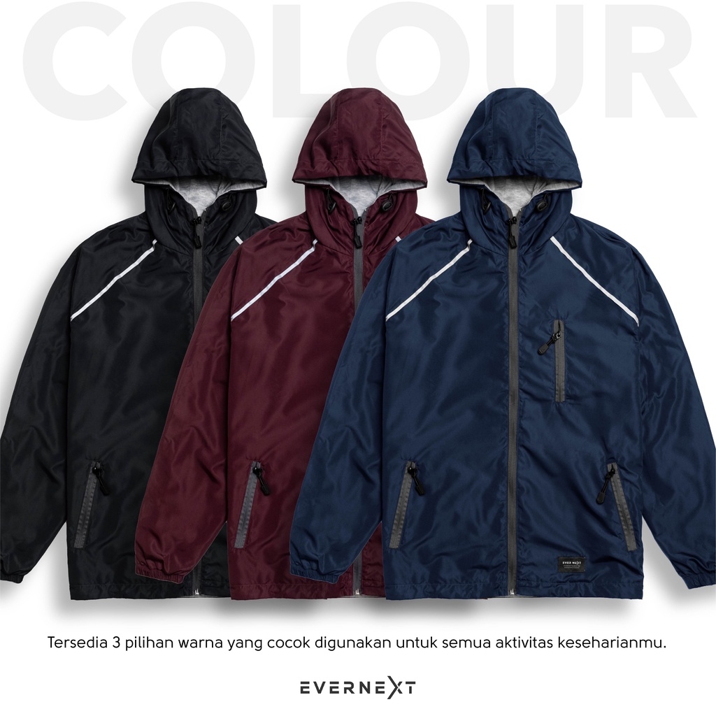 Jaket Cowok Hodie Outdoor Parasut Adem Pria Evernext Distro Nyaman Outdoor Kerja Kuliah Kerja COD