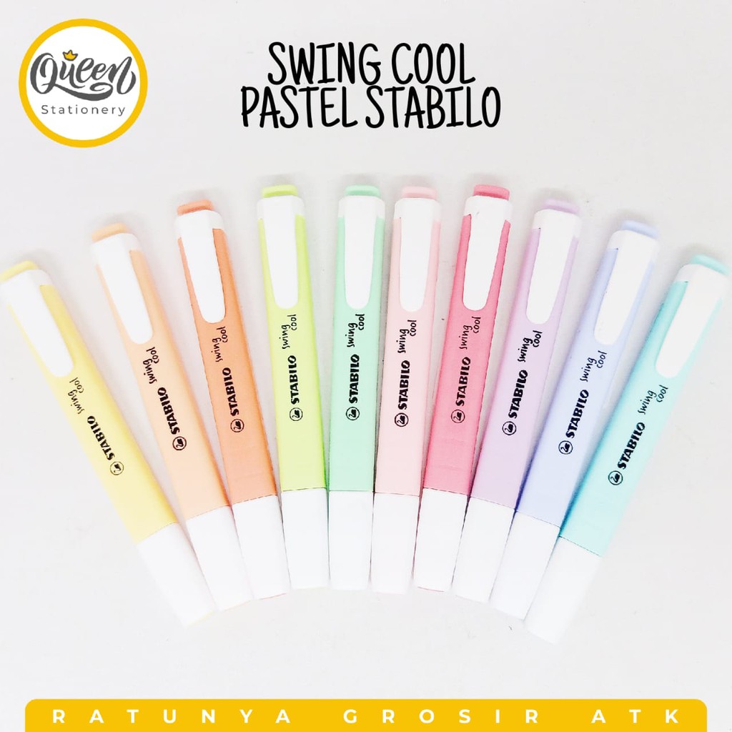 

(1 PCS) SWING COOL PASTEL STABILO / STABILO PASTEL / STABILO WARNA / TEXTLINER PASTEL