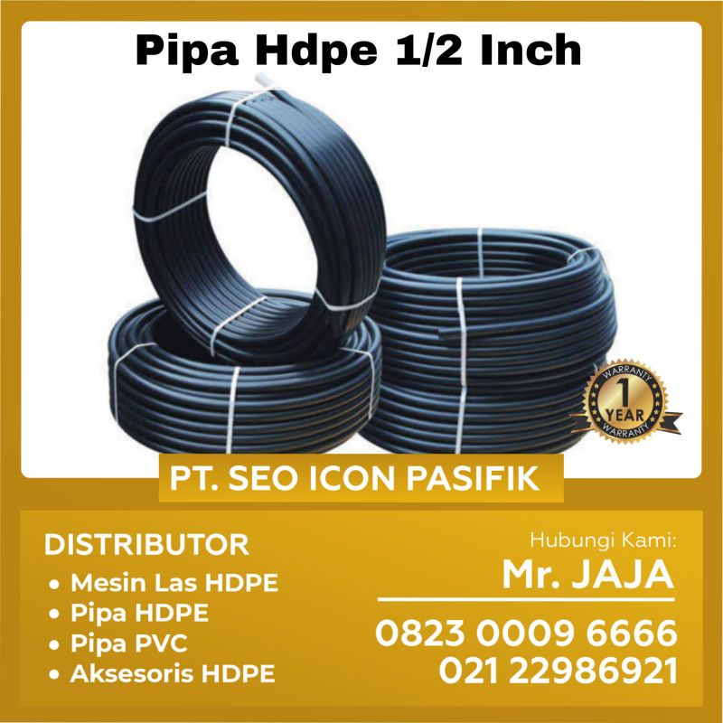 Pipa Hdpe 1/2 inch selang hdpe hitam triliun prime