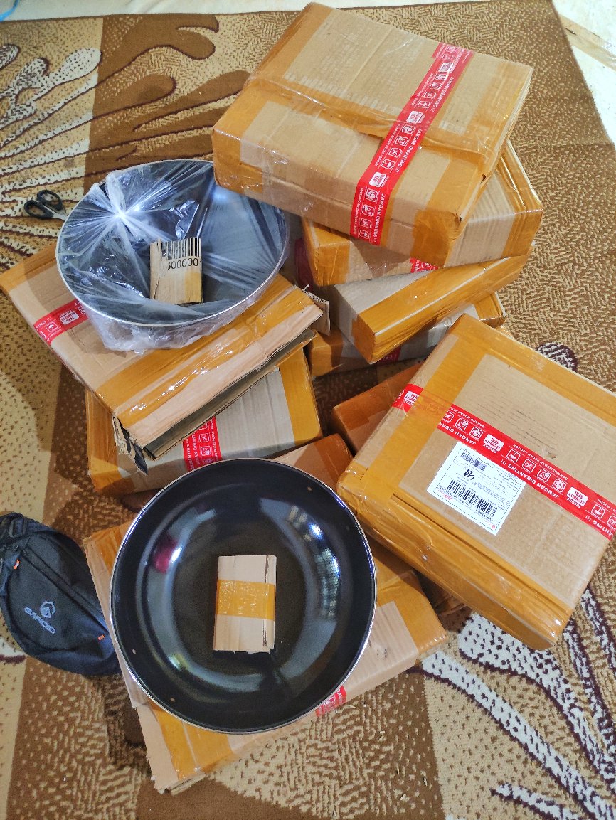 Wajan Enamel Gagang  Diameter 34cm