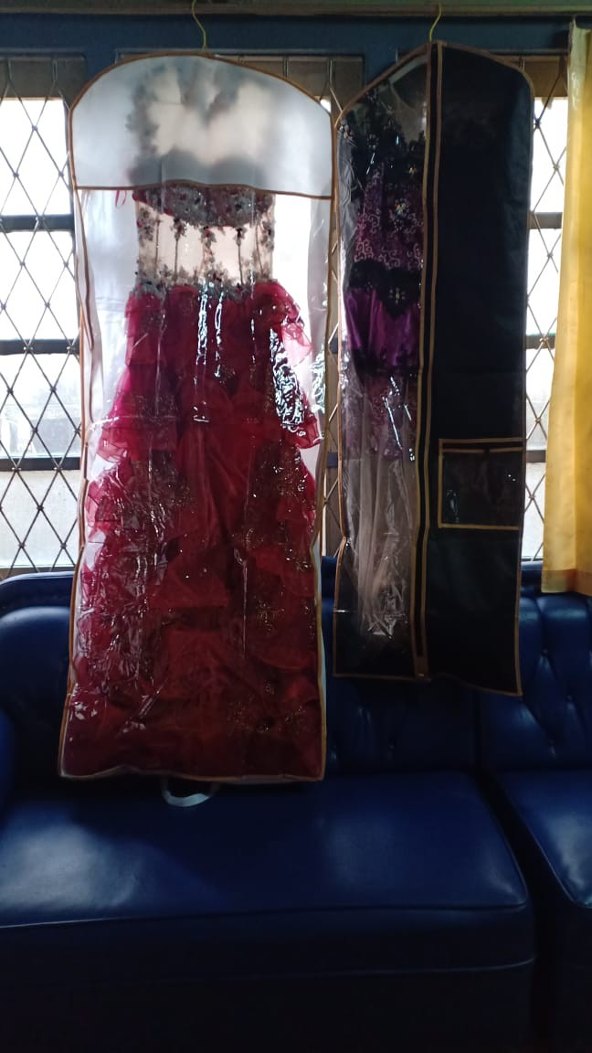 Cover Tas Gaun Wedding / Sarung Tas Baju Pengantin /cover Gantungan Gaun/ Pelindung Baju Gaun 160 Cm