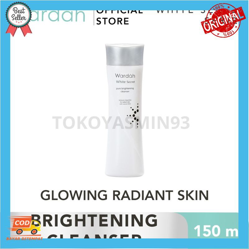 Wardah Crystal Secret Melting Milk Cleanser Natural AHA + PHA 100 ml Murah