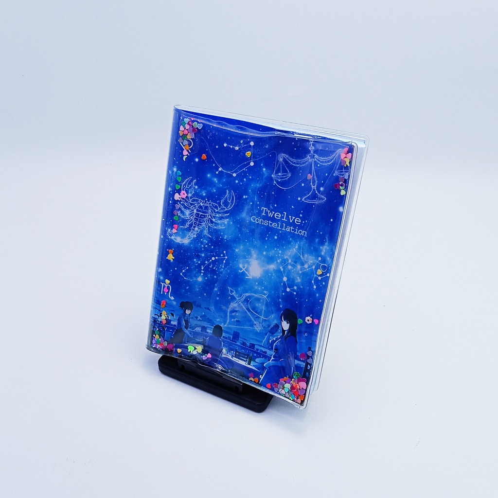 [WS] Notebook Water Gliter /notebook journal/Motif Zodiak