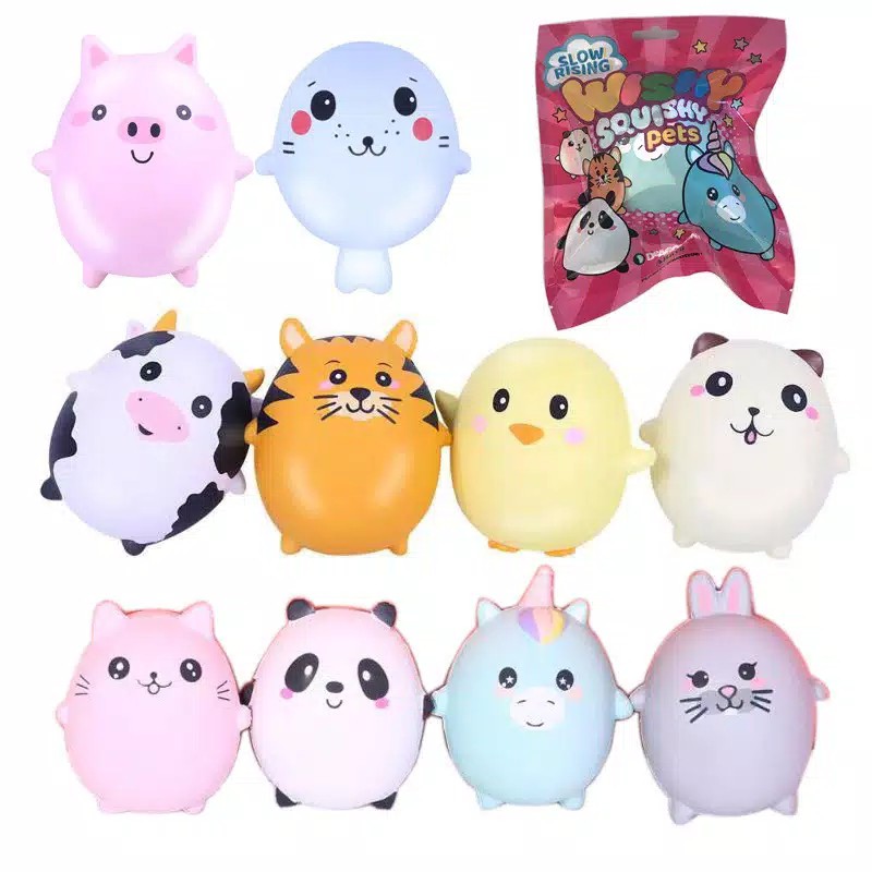 Squishy Wishy Pet Squeeze Animal Skuisi Slow Murah Hewan