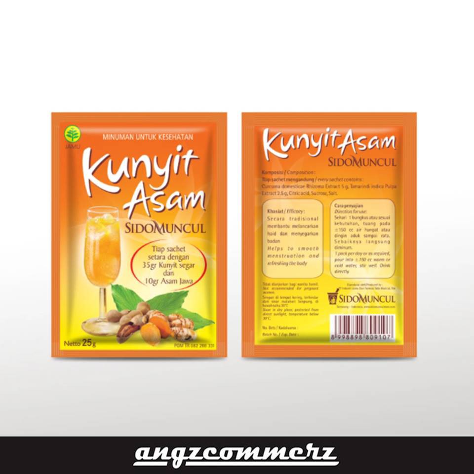 

SIDOMUNCUL Kunyit Asam Minuman Membantu Melancarkan Haid 1PCS