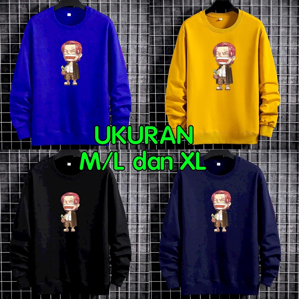 Asgard777 - BAJU SWITER SHANKS ONE PIECE / baju pria / baju panjang pria / baju pria distro / sweater pria