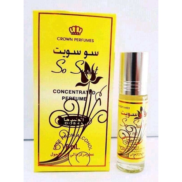 SO SWEET Parfum DOBHA Kemasan 6ml Minyak Wangi Roll On Non Alkohol