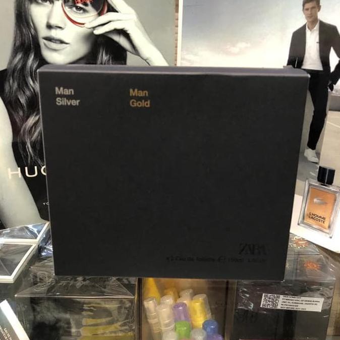 Termurah Original Parfum Zara Man Silver Dan Zara Man Gold Isi 2Pcs
