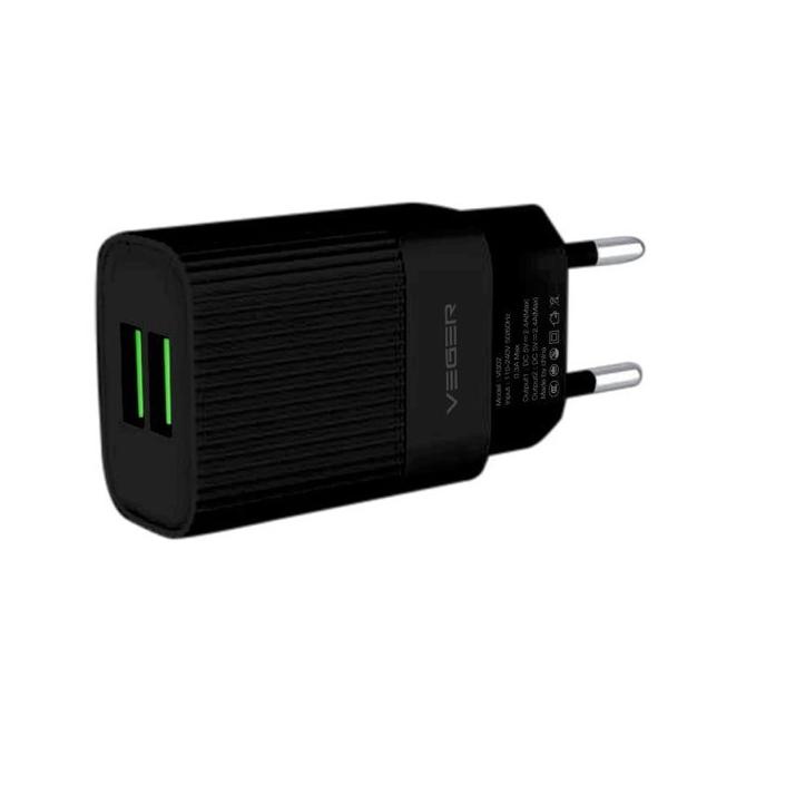 ➩ Adaptor Charger VEGER VG02 2.4A Dual USB ☻
