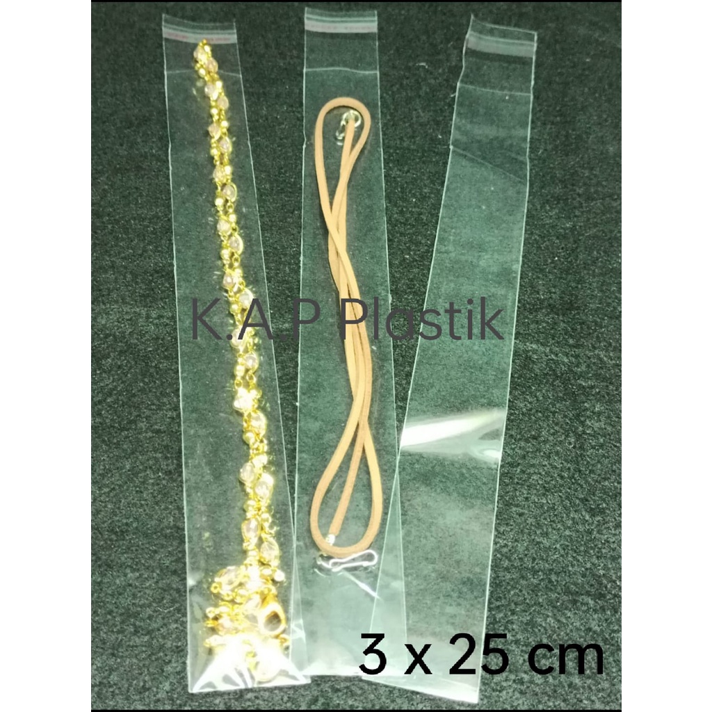 

Plastik Opp Seal Uk. 3x25 cm/Tebal 06/32 Micron/100 pcs