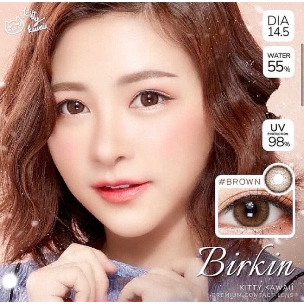 SOFTLENS BIRKIN BROWN KITTY KAWAI ORIGINAL