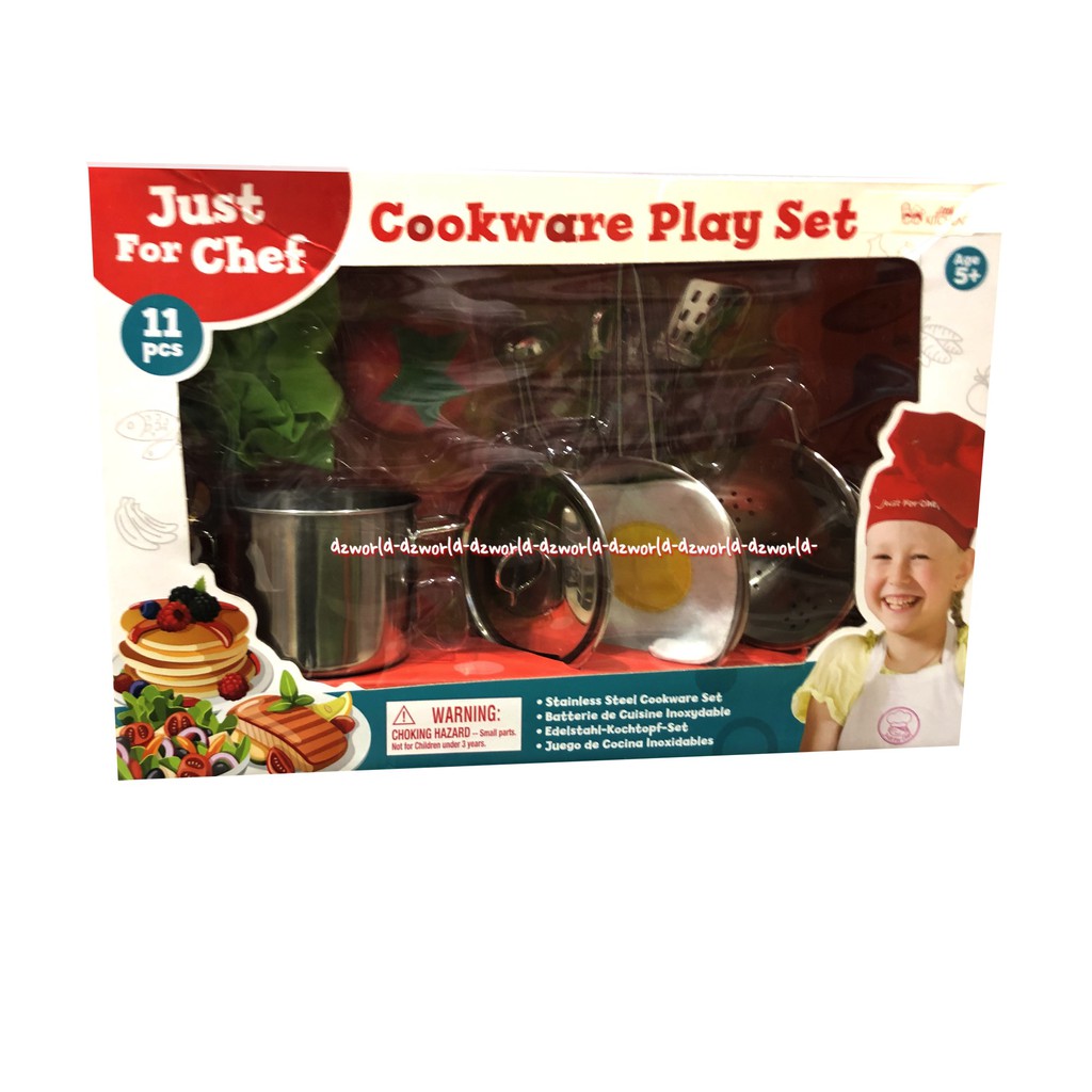 Just For Chef  Cookware Play Set 11 pcs Mainan Masakan Anak