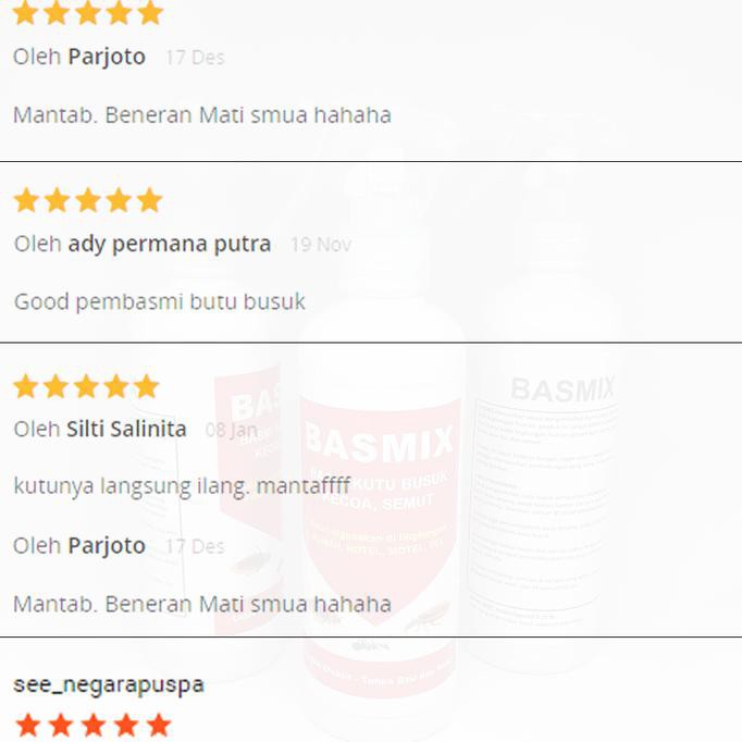 Ready Basmix: Anti Kutu Busuk Kasur, Kecoa, Semut