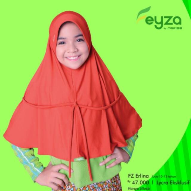 feyza ERLINA JILBAB/HIJAB/KERUDUNG/BERGO  ANAK