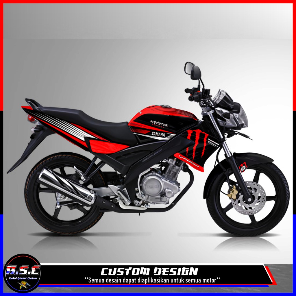 Sticker Decal FULL BODY Vixion Old Vixion Generasi 1 Motif ME Red