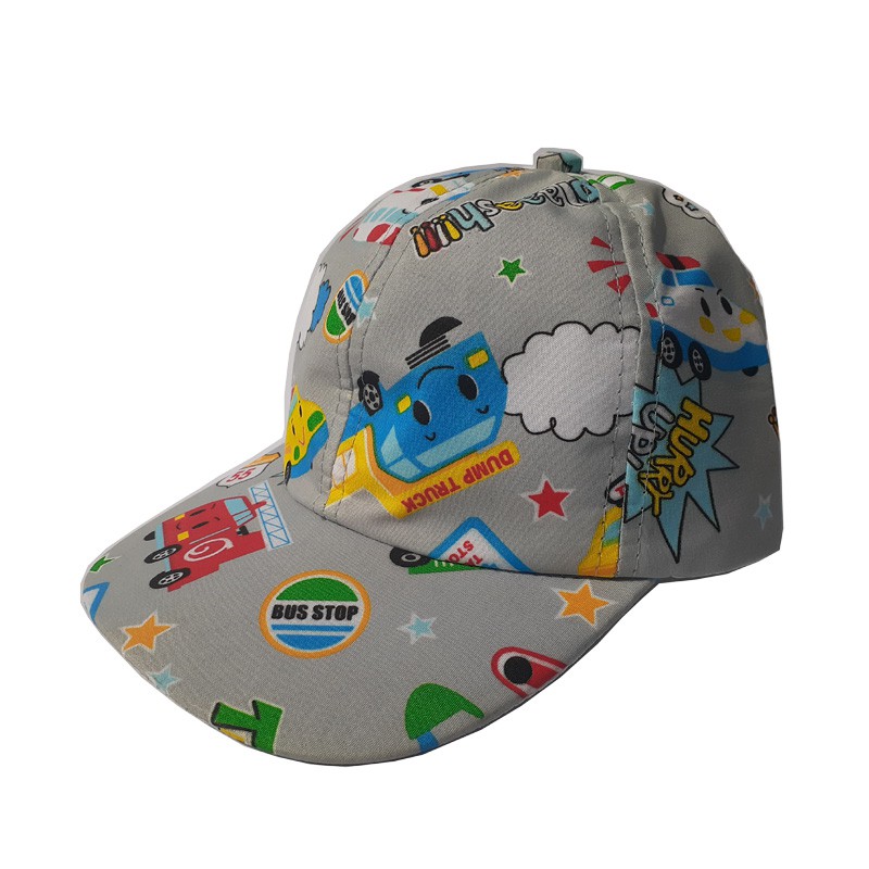 Topi Anak Sablon Sublim Karakter Lucu / Topi Anak Karakter / Arshila_fashion (TPA001)-Dum Truck