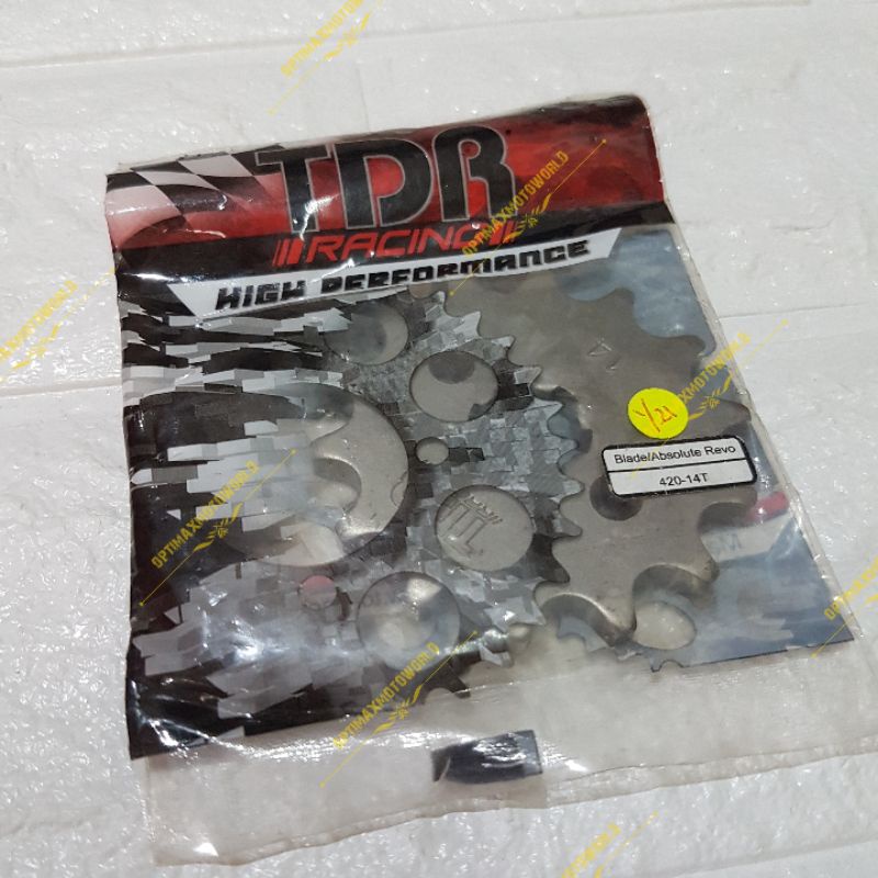 GEAR GIR DEPAN TDR SILVER BLADE ABSOLUTE REVO 420 14T ORIGINAL