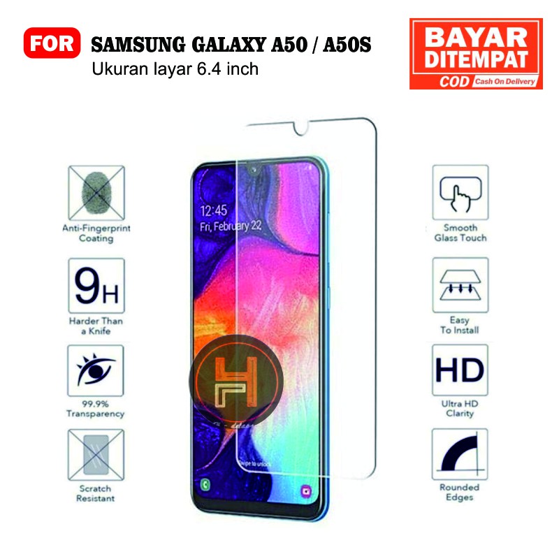 Premium Quality Tempered Glass Rakki For Samsung Galaxy A50s/A50 Anti Gores Kaca