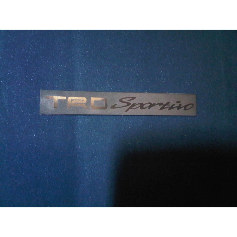 Emblem TRD sportivo untuk wing - lips spoiler Toyota Rush Fortuner Yaris Vios