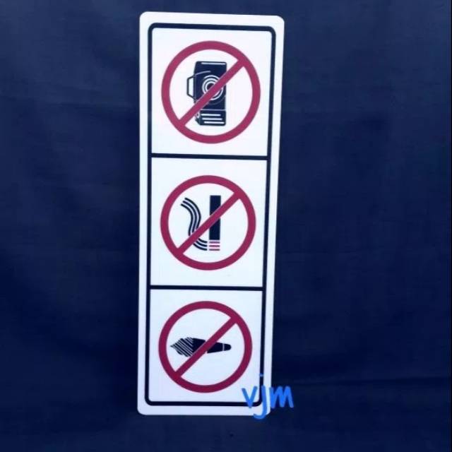 

Acrylic sign label dilarang memotret, papab peringatan akrilik