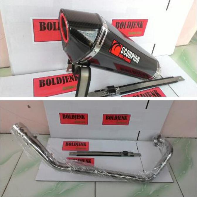 PROMO Knalpot SCORPION carbon fullset Cb150/cbr150 dll DISKON