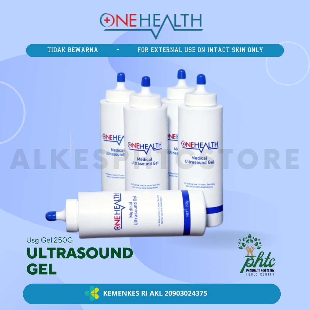 ONEHEALTH Medical Ultrasound Gel 250gr l Jel USG 250 gr l Jelly USG Onehealth 250gr