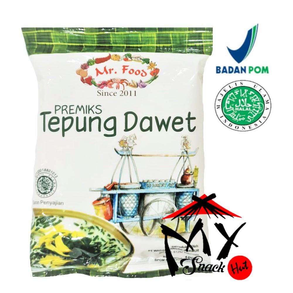 

MR. FOOD TEPUNG DAWET 100GR - MR FOOD PREMIKS CENDOL TRADITIONAL - PREMIX DALUMAN HIJAU HALAL MUI Berkualitas