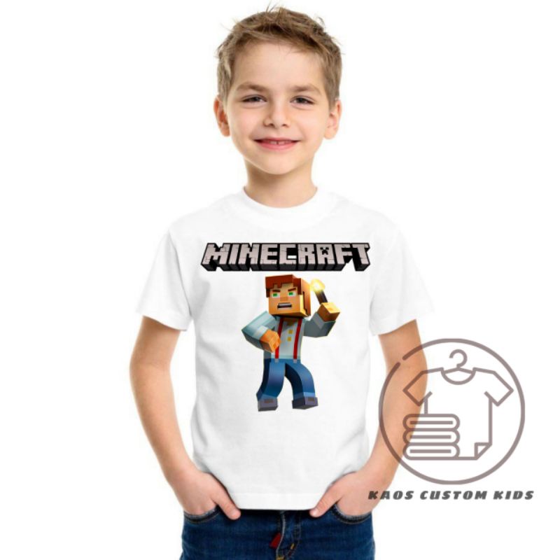baju minicraft anak