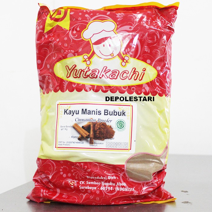 

Yutakachi Kayu Manis Bubuk (Cinnamon Powder) 1KG