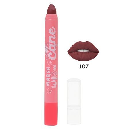Marshwillow Candy Cane Matte Lip Crayon Red Ver 107 by Natasha Wilona, Lipstik