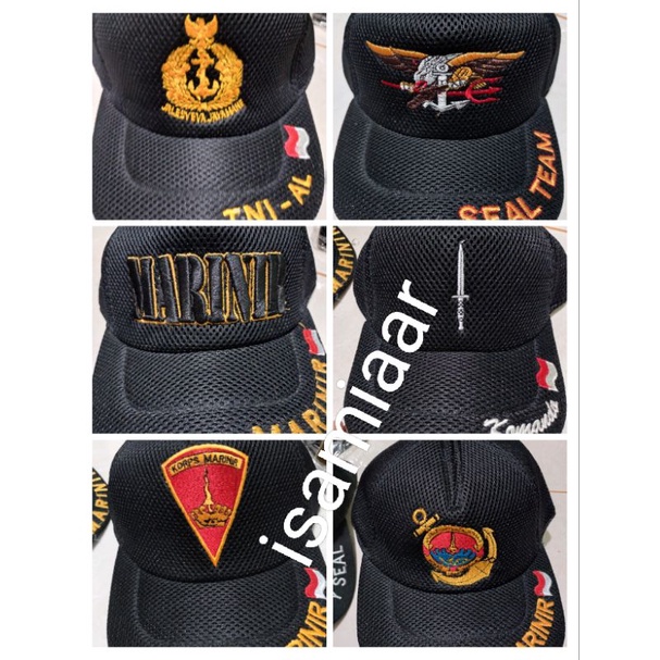 TOPI  PET /JARING BORDER MARINIR.TNI_AL