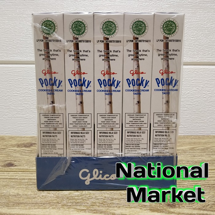 

Stik Pocky Cookies Cream Oreo Biskuit Stick 10 kotak