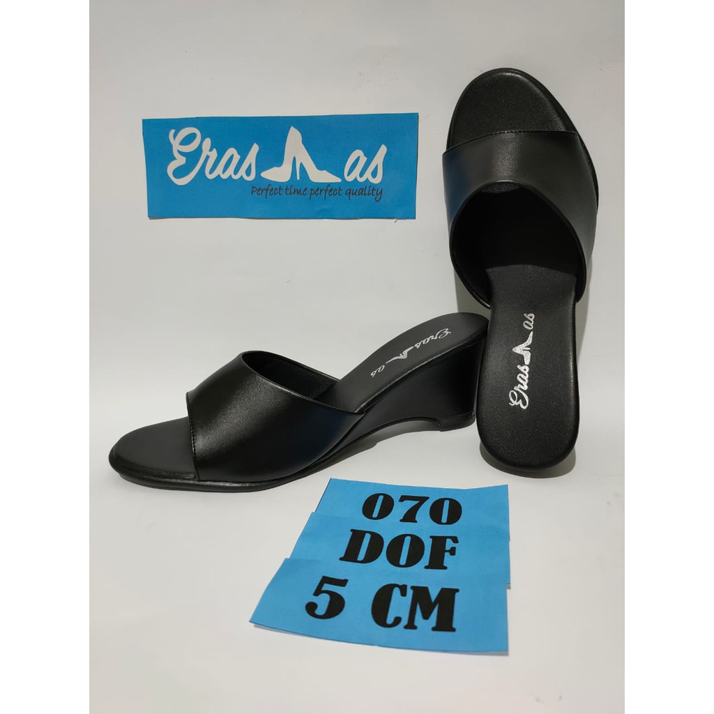 ERASMAS B02 7 cm Sandal Selop Bustong Wanita Sandal Formal Wanita Sandal Selop Kerja Dinas Kantor