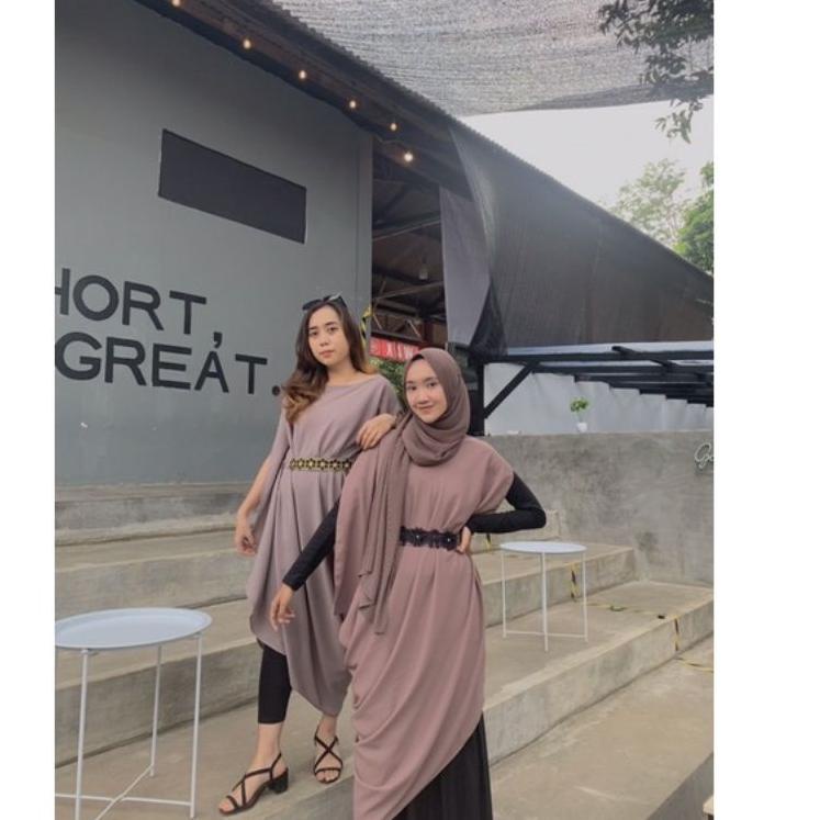 Dijamin Miring harga.. outer kaftan/kaftan kondangan mewah elegan sabuk renda lucu