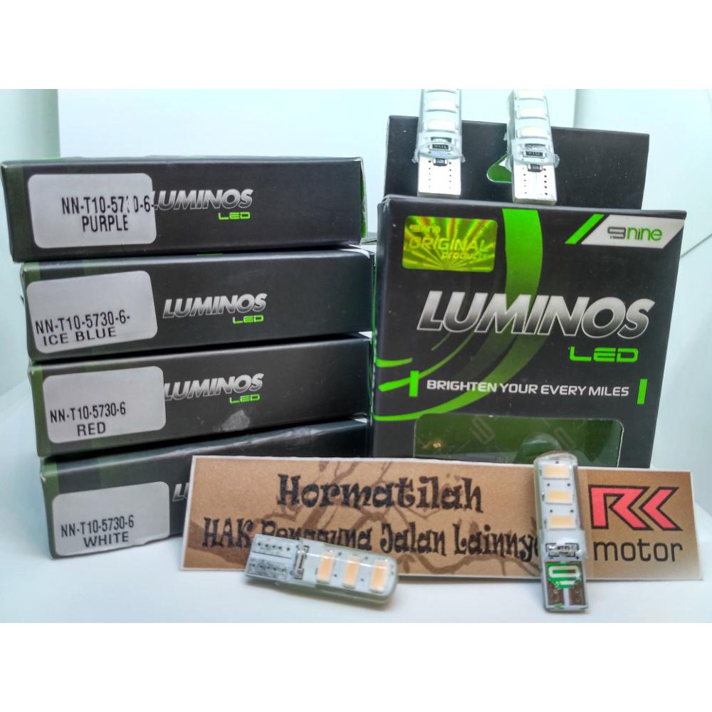 lampu senja motor mobil LED Luminos T10 atau bohlam LED
