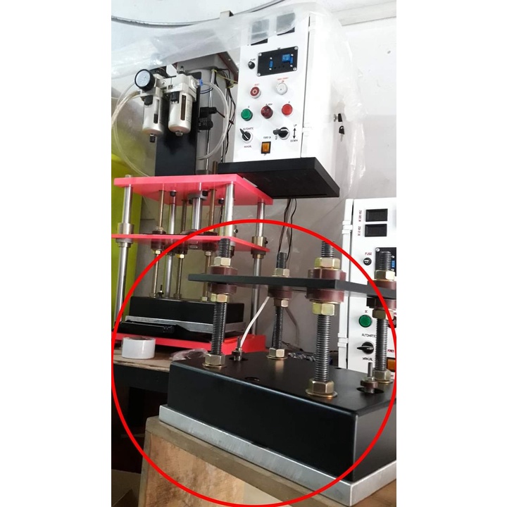 Blok heater alumunium pemanas mesin press hot stamping costum