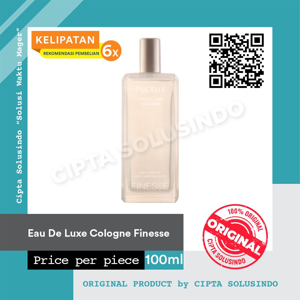 Parfum Minyak Wangi Pucelle Eau De Luxe Cologne Finesse Beling 100ml